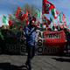 Casapound activists protesting earlier this year in Rome.